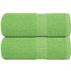 VidaXL Uteráčiky, 2 ks, zelené, 30x30 cm, 360 g/m2, bavlna 100 %