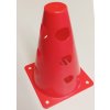 VINEX uzavretý vrchný kužeľ so 4×3 otvormi, 23 cm, červený VINEX