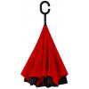 Dáždnik Liberty s OBRÁTENÝM zatváraním a C-rúčkou červený