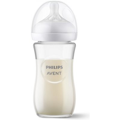 Avent Philips fľaša Natural Response skleněná transparentní 240 ml