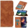 Peňaženkové kožené puzdro KHAZNEH Retro na Xiaomi Redmi Note 13 Pro - Hnedá