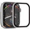Rurihai tvrdené sklo s plastovým rámčekom pre Apple Watch 41mm - strieborné - možnosť vrátiť tovar ZADARMO do 30tich dní