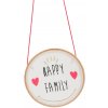 Amadeus detská závesná dekorácia srdce Happy Family