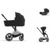 Cybex Platinum CYBEX Priam Travel Set + Cloud T Plus i-Size sepia black chrome with black details