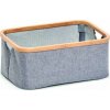 Zeller Zeller, Velký úložný koš, Plátěné/Bambusové, Šedé