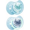 Lovi Dynamický silikónový cumlík 6-18 m Tie Dye Blue 2 ks