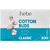 Hebe Basics Cotton Buds vatové tyčinky, 200 ks/1 bal