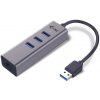 i-tec USB 3.0 Metal HUB 3 Port + Gigabit Ethernet, U3METALG3HUB
