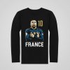Tričko s dlhým rukávom Mbappe France 10 - Dieťa - 11/12r - Čierna