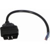 Sixtol OBD-II predlžovací kábel samec so 16 pinmi ukončený 30 cm káblami MECHANIC CABLE 28