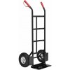 Skladací ručný vozík, 100 kg s nafukovacími kolesami a oceľ