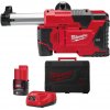 Akumulátorový vysávač prachu Milwaukee M12 DE-201C, pre kladivo SDS-PLUS, Aku M12 B2 (12 V / 2,0 Ah) + nabíjačka, 4933440500 (MI4933440500)