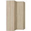 ArtLemp Rohová šatníková skriňa ELLEN 2D | dub sonoma