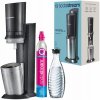 SodaStream Crystal 3.0 + sklenená fľaša 0.615 L + bombička