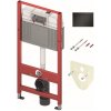 Tece Základný rámový modul 112 cm pre WC vrátane vložky a tlačidla, čierny mat 9400414