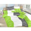 DADKA VRACOV Dadka Posteľná bielizeň vrátane flanelu Island kiwi 140x220, 70x90 cm