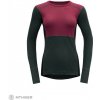 Devold Lauparen Merino 190 dámske tričko, beetroot/woods/ink XL