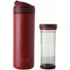 Viva Scandinavia Cestovný hrnček RECHARGE ANYTIME 460 ml, s čajovým infuzérom, malina