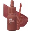 Peripera Ink The Velvet 23 Nutty Nude zamatový tint na pery pre opticky plnšie a hydratované pery 4 g
