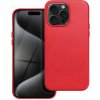 OEM Kožený obal MAG COVER case pre IPHONE 15 Pro Max červený
