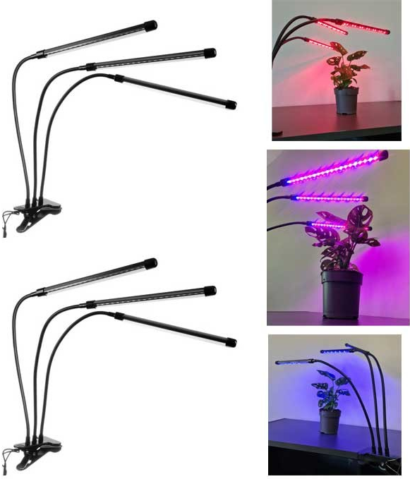 Deminas | DVOJBALENIE - LED svetlo pre rastliny – trojité