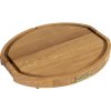 Doska na krájanie - dub - ovál - 46 x 39 cm