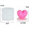 Silikónové formy na drobnosti pre deti 5063-Silikonova forma srdiečko 8x7,9cm