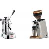 La Pavoni Professional Lusso + Eureka Mignon Single Dose PRO, White & Oak