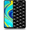 Picasee silikónový čierny obal pre Xiaomi Redmi Note 9 Pro - Separ - White On Black