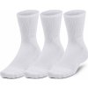 Under Armour ponožky UA aker 3pk Mid-Crew-WHT 1373084-100