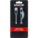 Sencor SCO 522-015 BK USB A/M-Micro B/C