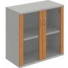 Policová skriňa Strong, 80x76,8x40 cm, jelša/sivá