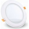 Mini LED panel okrúhly Glass zapustený 6W, 4000K, 420lm, VT-602G (V-TAC)