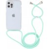 AppleKing transparentný kryt so šnúrkou pre iPhone 13 Pro Max - tyrkysový - možnosť vrátiť tovar ZADARMO do 30tich dní