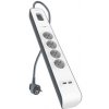 Belkin přepěťová ochrana BSV401 - 4-zásuvka, 2xUSB/2.4A, 2m