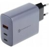 Nabíjačka Forcell F-Energy GaN 65W 2xUSB-C USB-A PD Quick Charge 4.0 šedá
