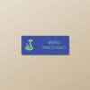 Nažehľovacie menovky na oblečenie - 3ks, Obdĺžnik 4,4 × 1,7 cm, Had, Modrá