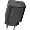 Sturdo sieťová nabíjačka 20W, Power Delivery + Quick Charge 3.0, čierna