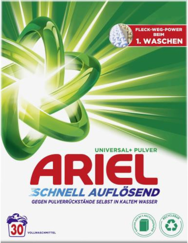 Ariel univerzálny prášok na pranie prádla 1,8 kg 30 PD
