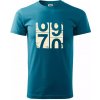 Tachometer 70 - Klasické pánske tričko vyššej gramáže - 2XL ( Tmavý tyrkys )