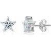 SOFIA strieborné náušnice hviezdy so zirkónmi COEZA14011