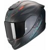 Prilba Scorpion EXO-1400 Evo II Air Luma Matt Black Green Veľkosť: XL (61-62 cm)