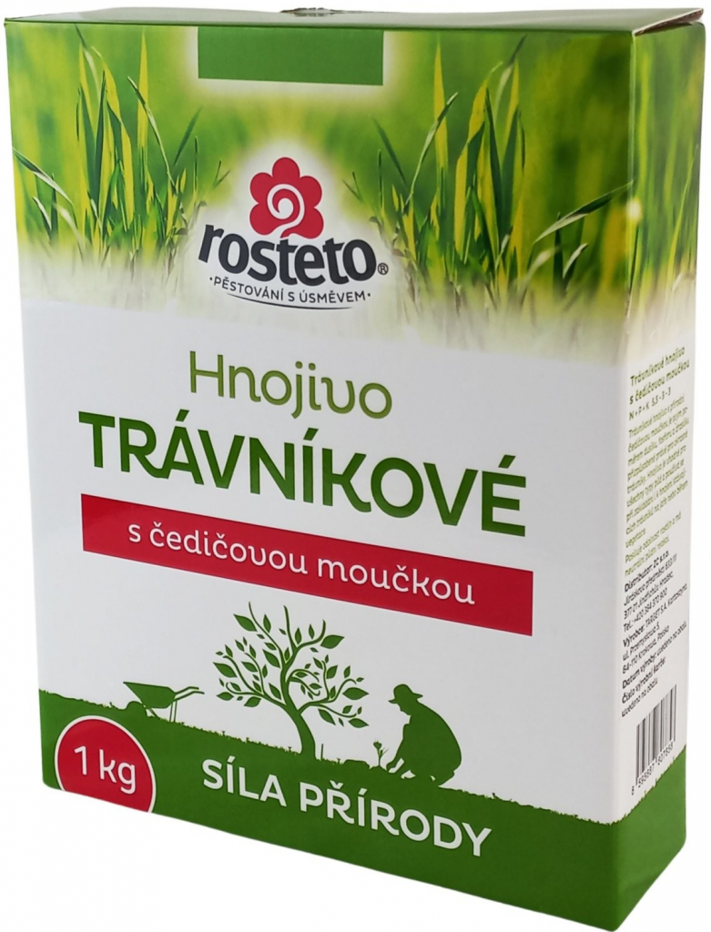 Rosteto Hnojivo s čadičovou múčkou - trávnikové 1 kg