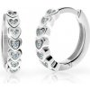 Cutie Jewellery Detské náušnice z bieleho zlata C3340B-White