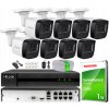Sada IP monitoringu 4Mpx, 8 IP kamier, 8-kanálový PoE rekordér - HiLook by Hikvision