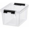 Úložný box, plastový, 1,5 l, čierne úchytky, SMARTSTORE 