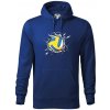 Volejbal lopta v triku - Mikina pánska Cape s kapucňou - 3XL ( Kráľovská modrá )