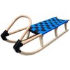 KUBIsport Sánky 125 cm, drevené, modré