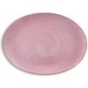 Bitz Servírovací tanier 45 x 34 cm, sivá/svetloružová