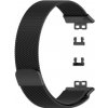 MojRemienok.sk Milánsky ťah celokovový náhradný remienok pre Huawei Watch Fit a Huawei Watch Fit New a SE Farba: čierna